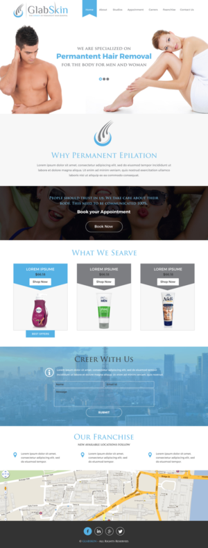 Web Design by rightway for GlabSkin | Design: #7929427