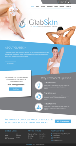 Web Design by rightway for GlabSkin | Design: #7929462
