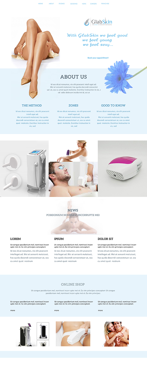 Web Design by dii for GlabSkin | Design #7870737