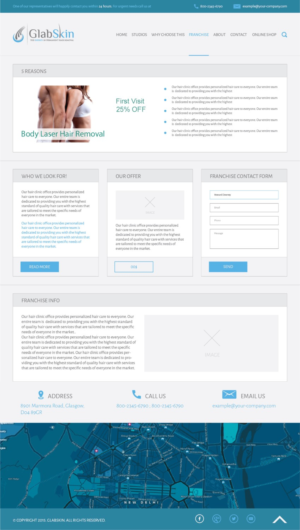 Web Design by DG for GlabSkin | Design: #7931500
