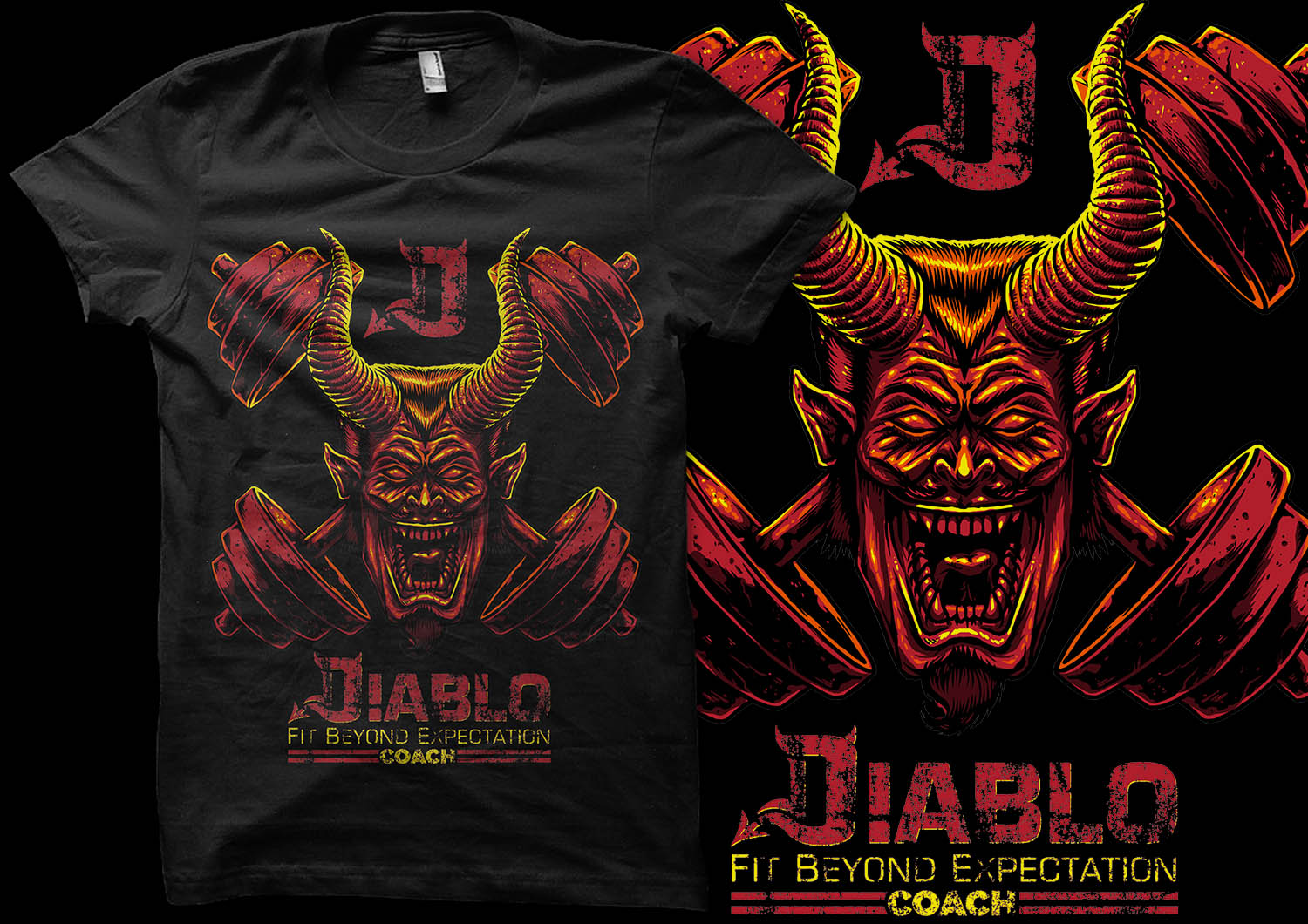 Diseño de Camiseta por Ipoel RM para Diablo Fitness Engineering | Diseño #7862065