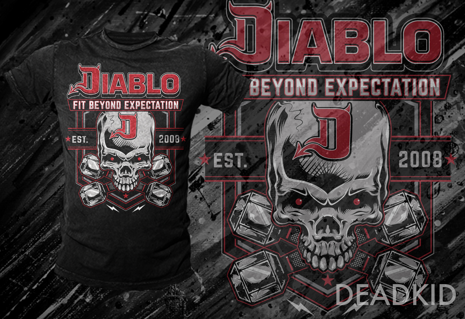 T-shirt Design by dead_kid for Diablo Fitness Engineering | Design #7826789