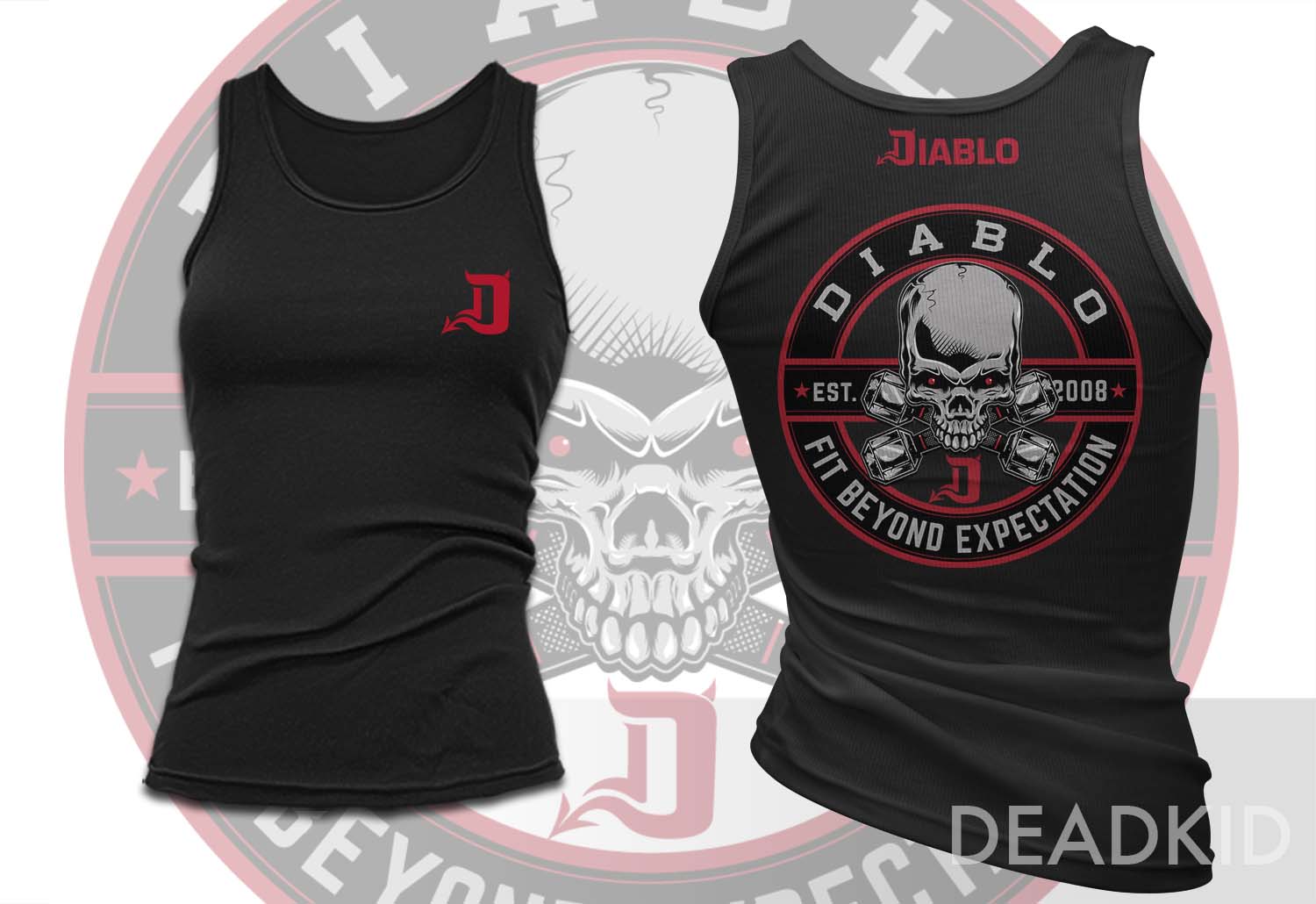 Diseño de Camiseta por dead_kid para Diablo Fitness Engineering | Diseño #7831041