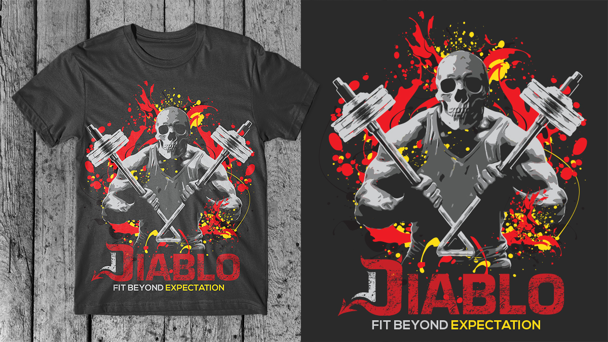 Design de T-shirt par db1404 pour Diablo Fitness Engineering | Design #7821573