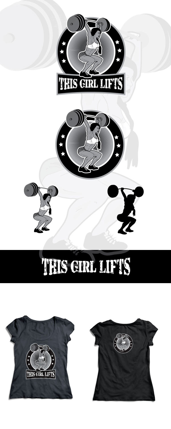 Logo Design by ackocar for This Girl Lifts | Design #7890723