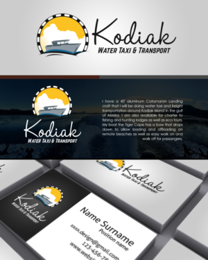 Logo Design by RM DSGNS for Kodiak Water Taxi & Transport | Design #7838571