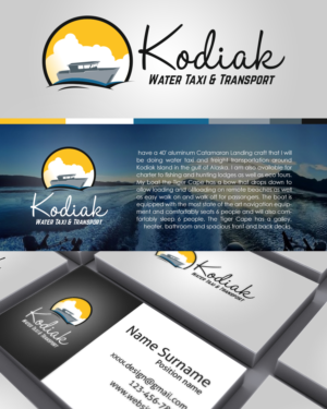 Logo-Design von RM DSGNS für Kodiak Water Taxi & Transport | Design: #7863901