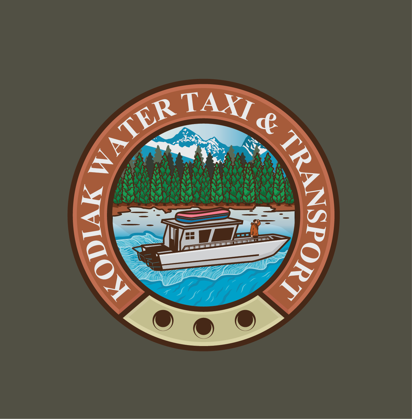 Logo Design by gam_gym for Kodiak Water Taxi & Transport | Design #7856673
