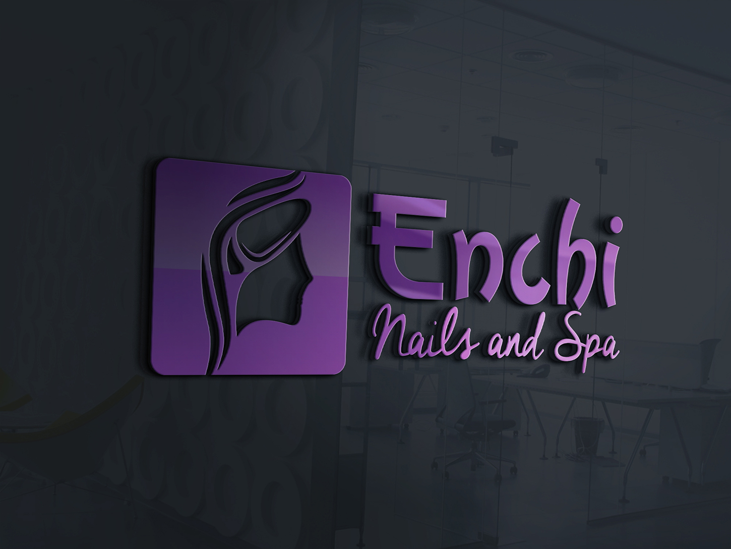 Diseño de Logo por Adeel Hanif® para Enchi Nails and Spa | Diseño #7940265