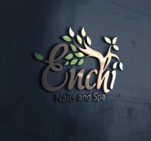Logo Design by RM DSGNS for Enchi Nails and Spa | Design: #7824745
