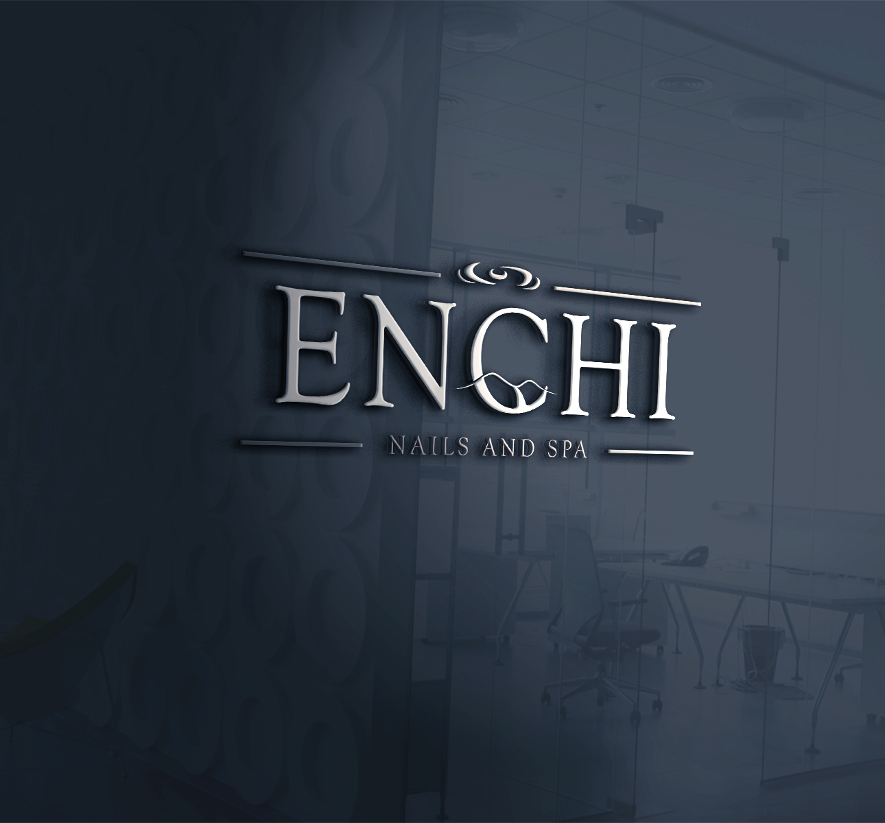 Logo Design by RM DSGNS for Enchi Nails and Spa | Design #7833820