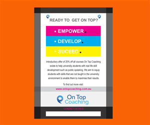 Design de Flyer par bijuak pour On Top Coaching | Design : #2007084
