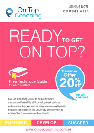 Design de Flyer par rkailas pour On Top Coaching | Design : #2023323