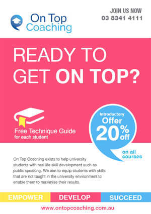 Design de Flyer par rkailas pour On Top Coaching | Design : #2023327