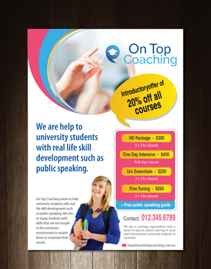 Design de Flyer par meet007 pour On Top Coaching | Design : #2010237