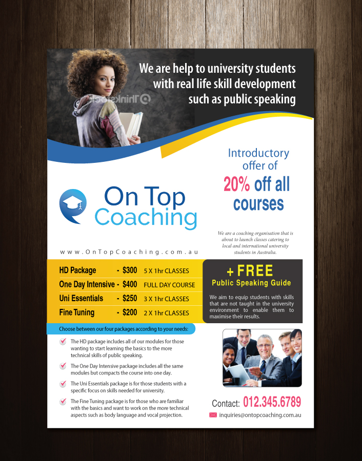Design de Flyer par meet007 pour On Top Coaching | Design #2010416