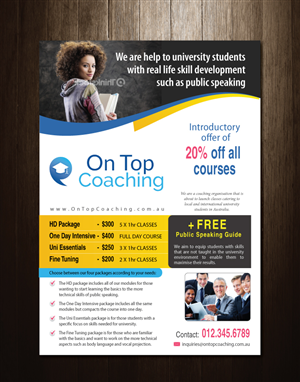 Design de Flyer par meet007 pour On Top Coaching | Design : #2010416
