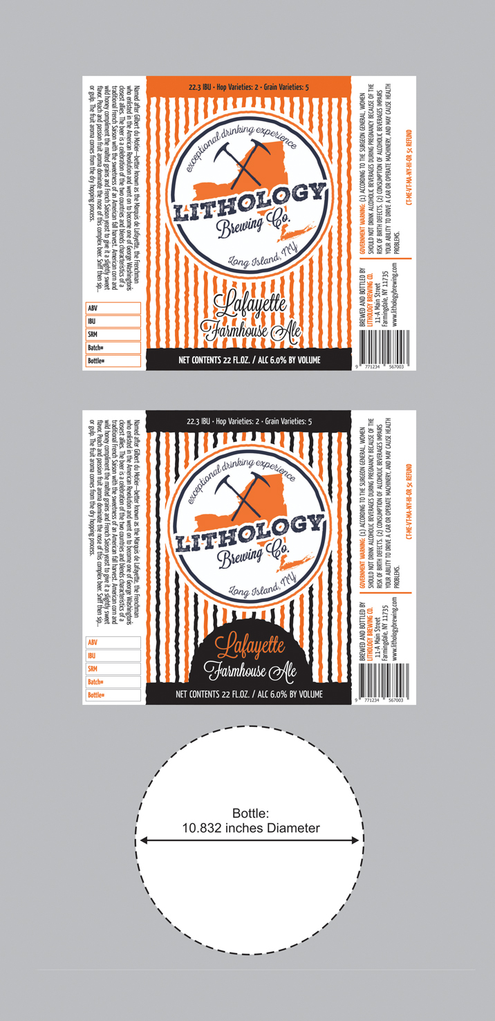 Label Design by The Freelance Designer for Lithology Brewing | Design #7903889