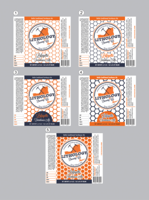 Label Design by The Freelance Designer for Lithology Brewing | Design: #7918581