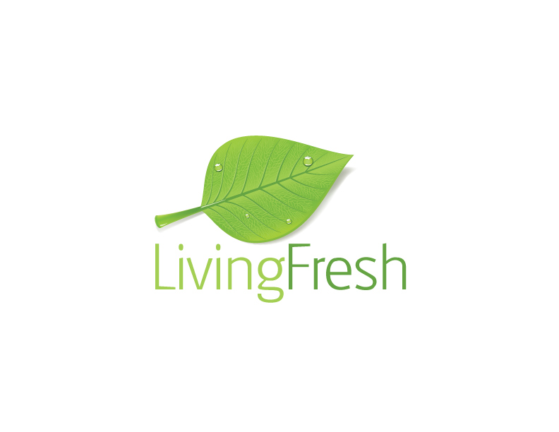 Diseño de Logo por TheBlueWebDesign.com para Living Fresh | Diseño #13028