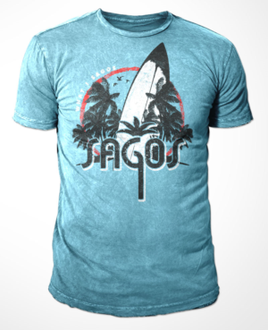 Sagos Bar Beach Theme with our logo T-Shirt Design
