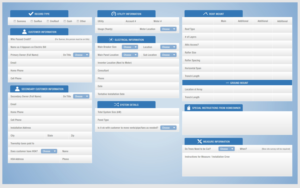 iPad App Form Input Screens - Sleek Clean Design | Diseño Web por -Marc-