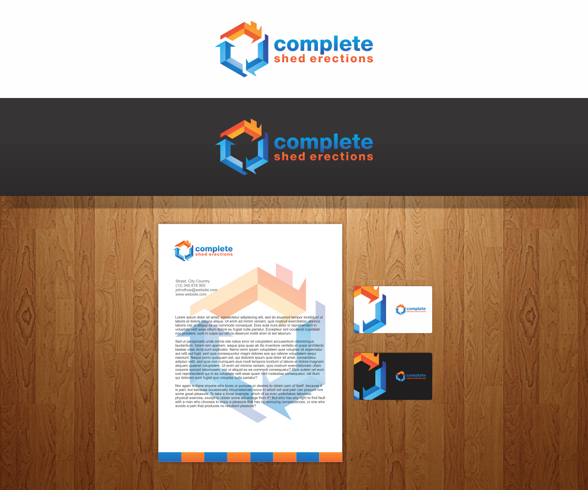 Logo Design by novita007 for complete shed erections | Design: #1942670