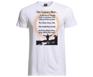 Shirt graphics wanted for the 21st Century Biker, an upcoming TV show about people with a passion fo | Diseño de Camiseta por Buck Tornado