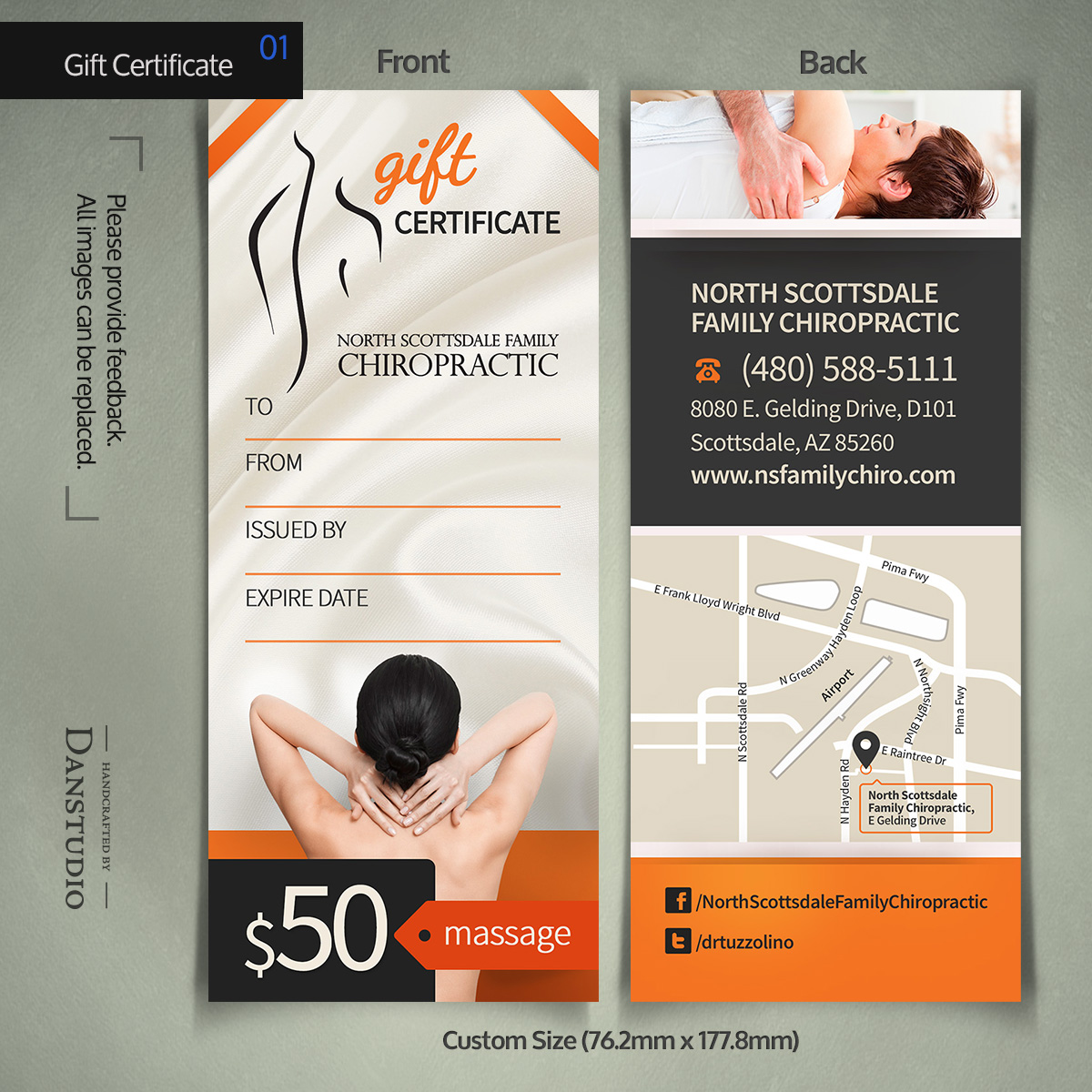 Postcard Design by danstudio for Elevate Chiropractic | Design #7969170