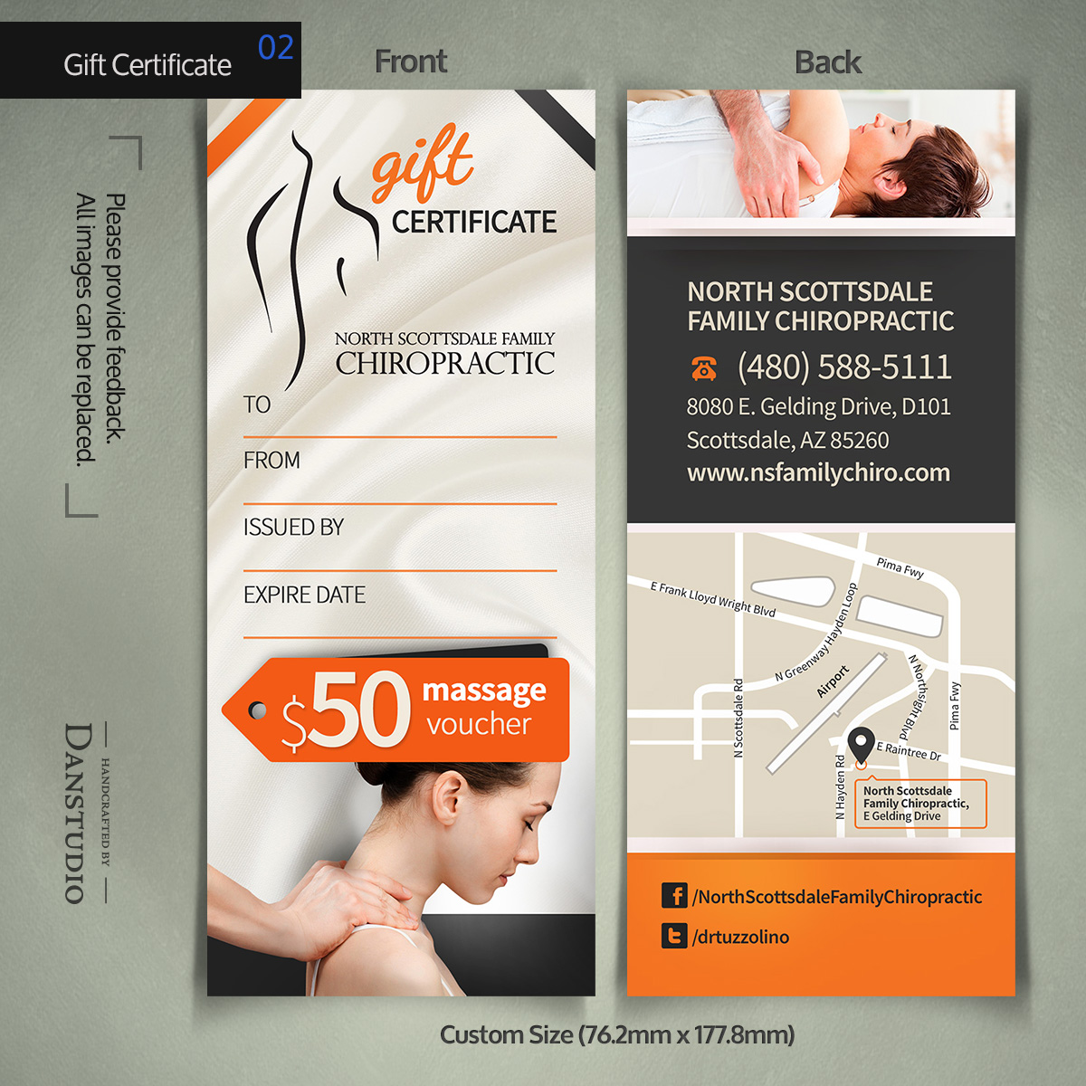 Postcard Design by danstudio for Elevate Chiropractic | Design #7970679