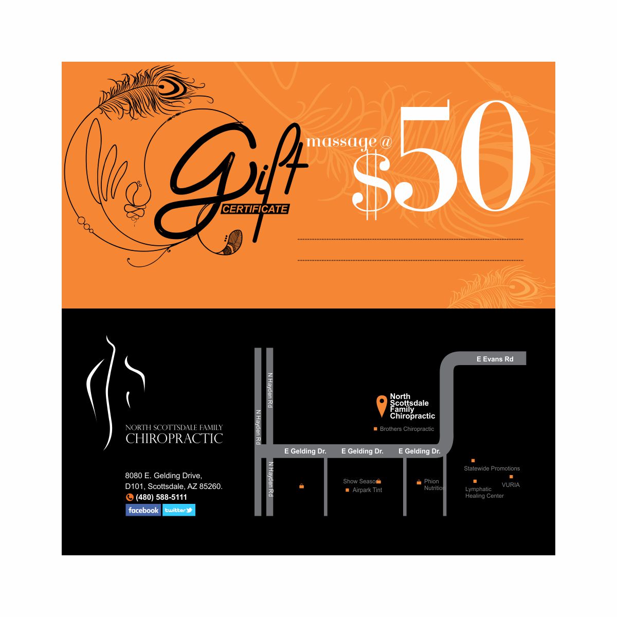 Postcard Design by creativeride for Elevate Chiropractic | Design #7967380