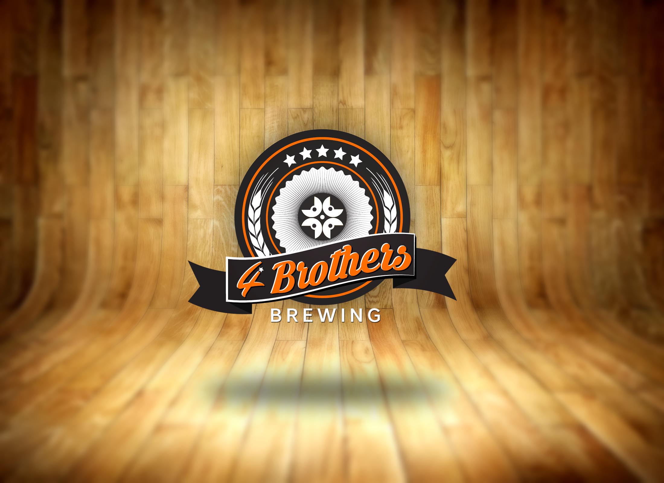 Logo Design by Brandcrate for 4 Brothers Brewing | Design #7824834