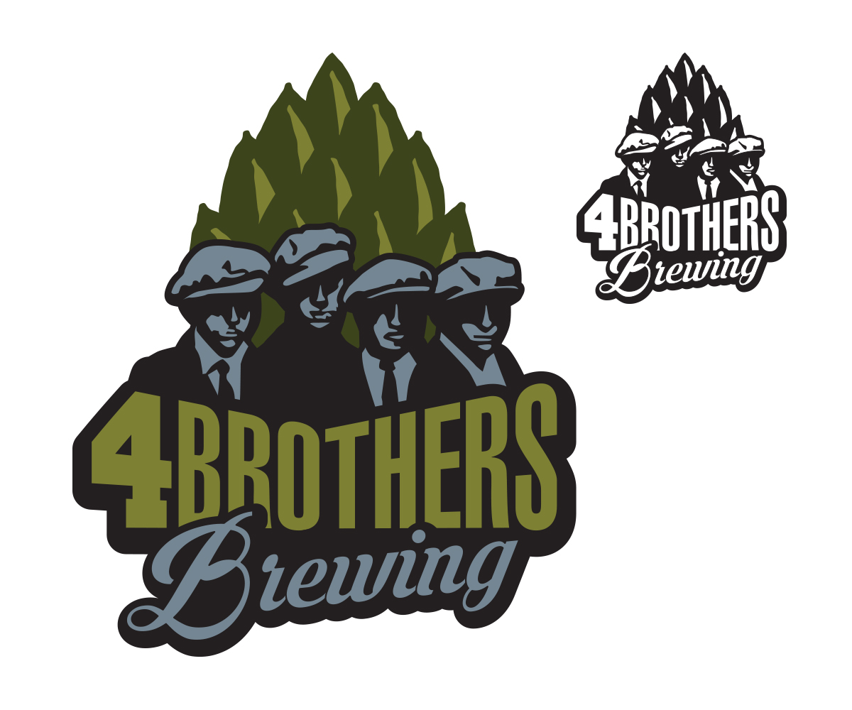 Logo Design by imagarth for 4 Brothers Brewing | Design #7859472