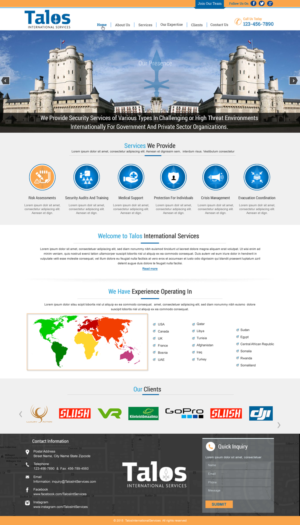 Web-Design von harmi_199 für Talos International Services | Design: #7877896