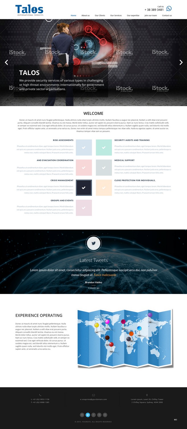 Web-Design von pb für Talos International Services | Design #7854292