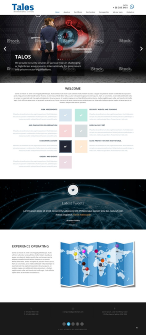 Web Design par pb pour Talos International Services | Design : #7854292