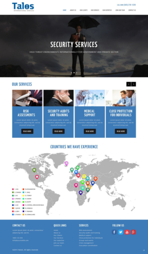Web Design par pb pour Talos International Services | Design : #7877967