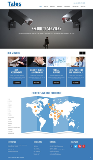 Web-Design von pb für Talos International Services | Design: #7877970