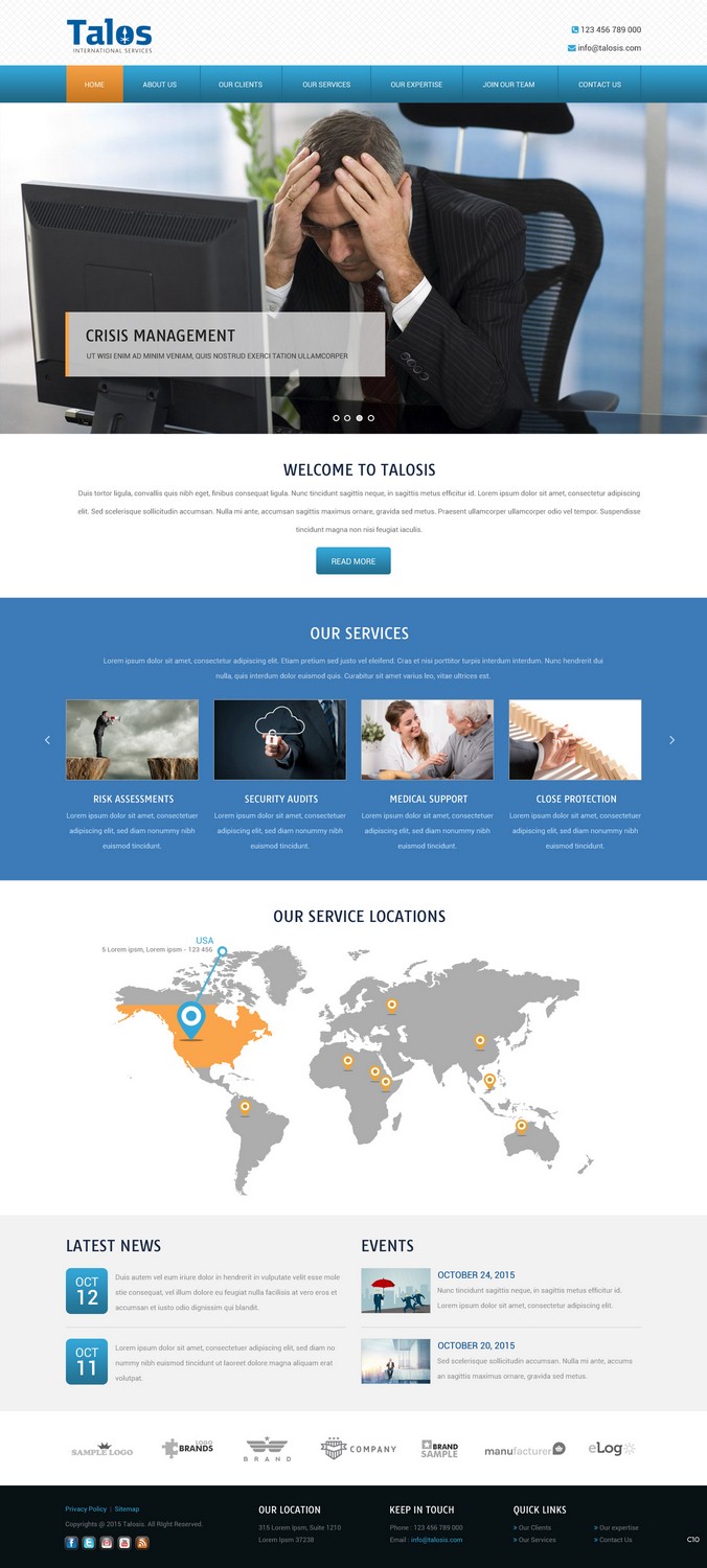 Web-Design von pb für Talos International Services | Design #7877971