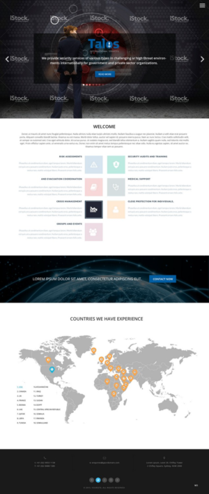 Web Design par pb pour Talos International Services | Design : #7877972