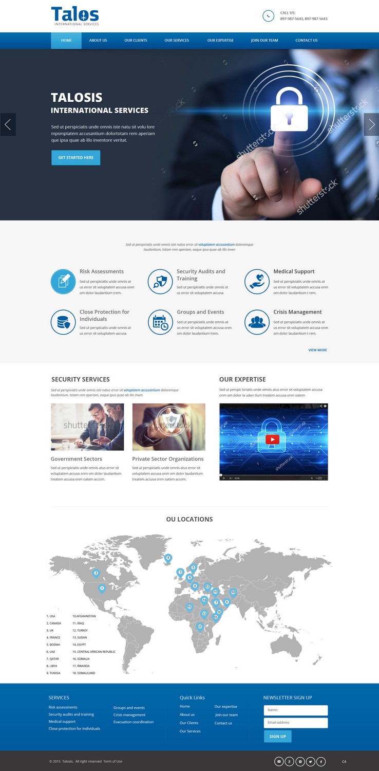 Web-Design von pb für Talos International Services | Design #7877975