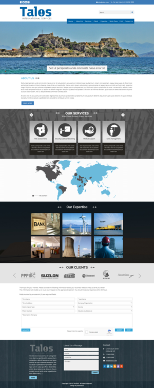 Web Design par Da Miracle pour Talos International Services | Design : #7876387