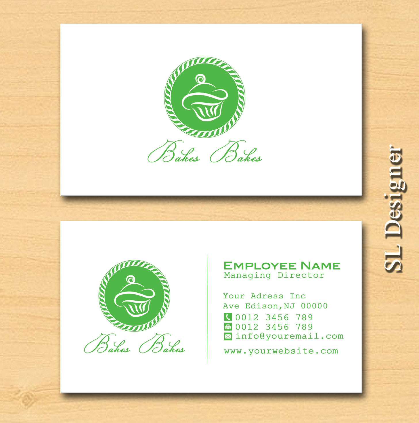 Business Card Design by SL Designer for Bakes Bakes | Design #7838747