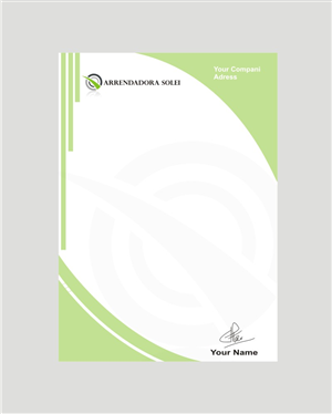 Letterhead Design by Dyoz for ARRENDADORA SOLEI | Design: #1968435