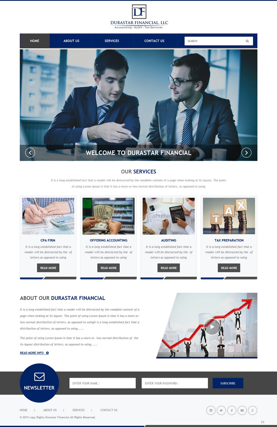 Web Design by pb for Durastar Financial, LLC | Design #7852908