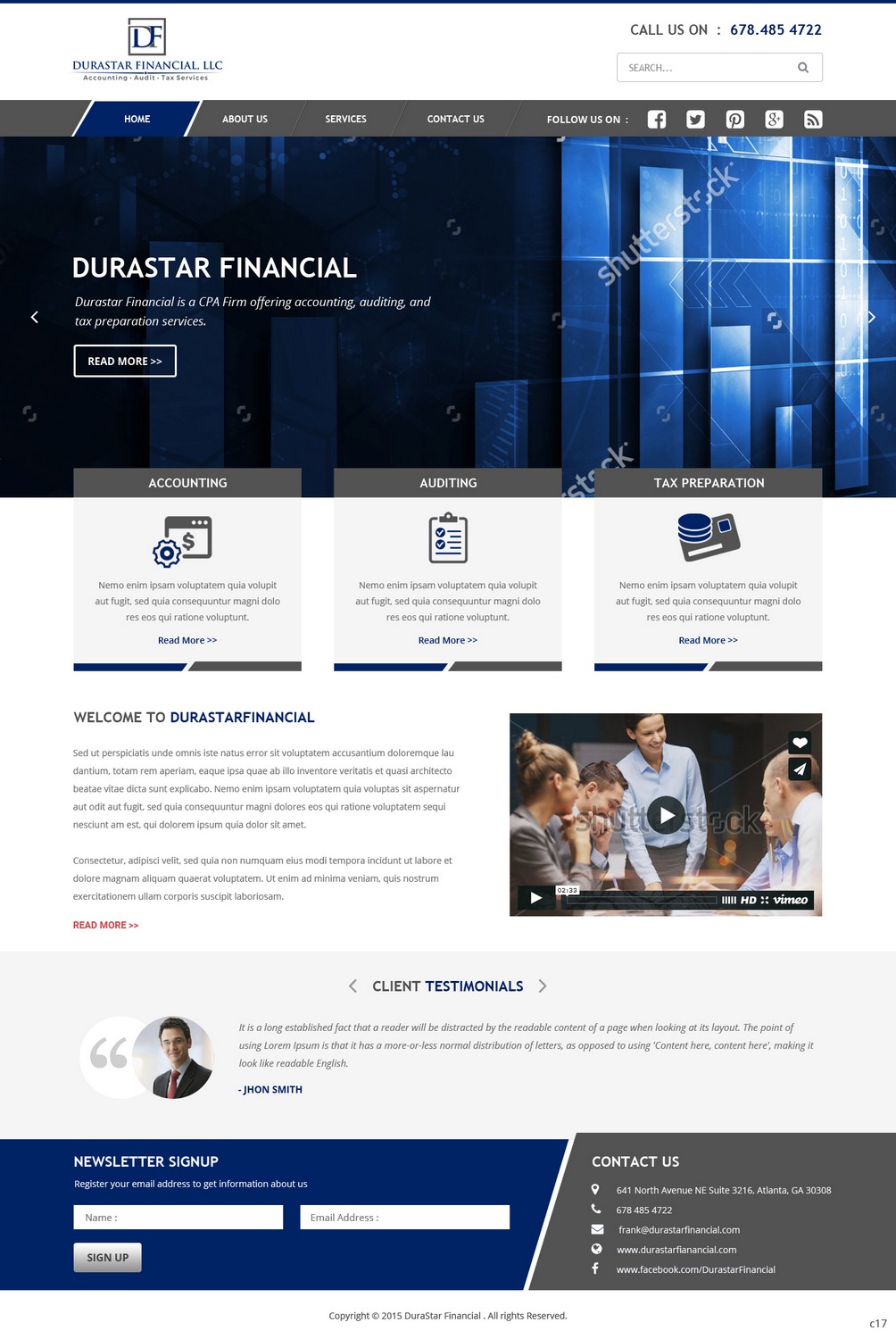 Web-Design von pb für Durastar Financial, LLC | Design #7852945