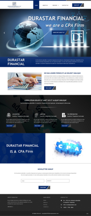 Web-Design von pb für Durastar Financial, LLC | Design: #7852946