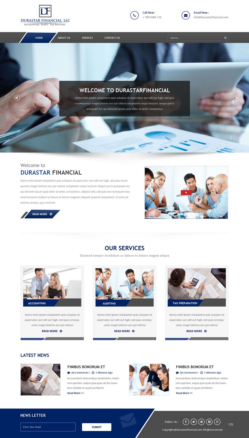 Web Design par pb pour Durastar Financial, LLC | Design #7877432