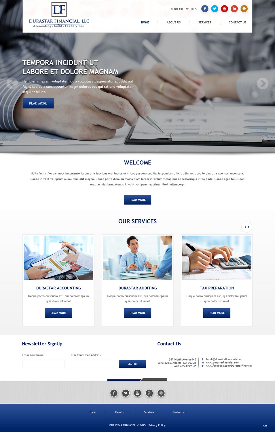 Web-Design von pb für Durastar Financial, LLC | Design #7877443