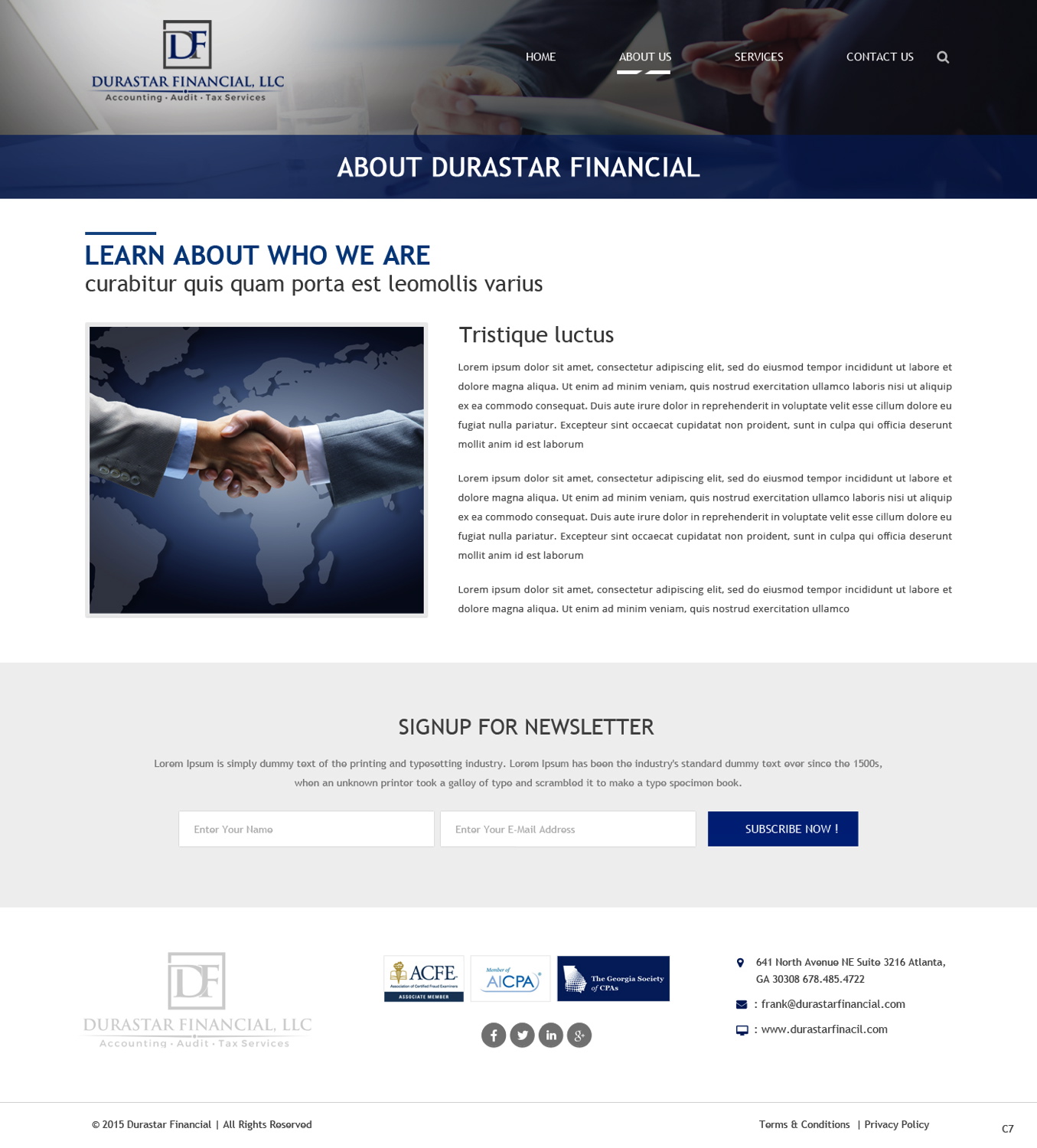 Web Design par pb pour Durastar Financial, LLC | Design #8461598